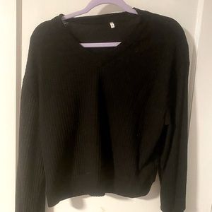 Woman’s size medium check waffle sweater like